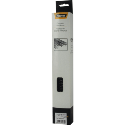 Espirales metálicas negras 8 mm Pack 25 Uds