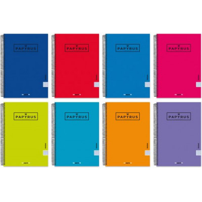 BLOC PAPY.UNICLAS Fº 80h P 3.5 ROJO - Pack de 5 unidades