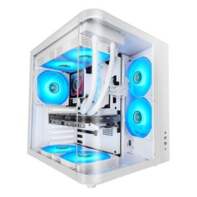 CAJA ATX SEMITORRE MARS GAMING MCCURV BLANCO CRISTAL TEMPLADO CONTINUO GPU MAX. 334mm 1x3.5 2x2.5