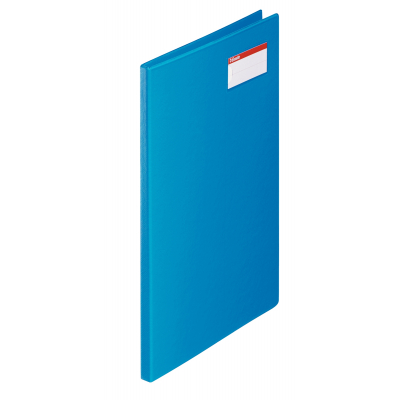 27345 carpeta Cloruro de polivinilo (PVC) Azul A4