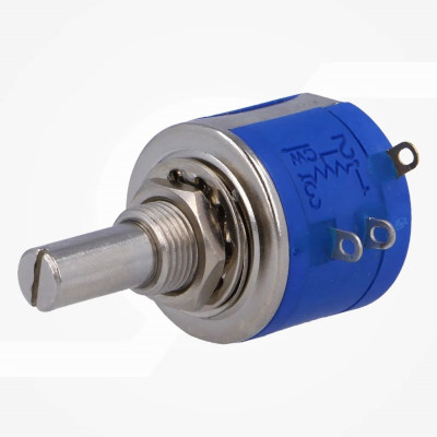 Potenciómetro axiales multivuelta 2kΩ 2W ±5% 6,35mm lineal