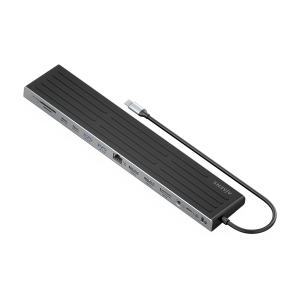 AISENS - USB-C DOCK 13 EN 1, USB-C A 2xHDMI, 1xDISPLAYPORT, 1xRJ45, 3xUSB-A, 2xUSB-C, 1xUSB-C PD, 1xSD, 1xMICRO SD, 1xAUDIO, 1xR