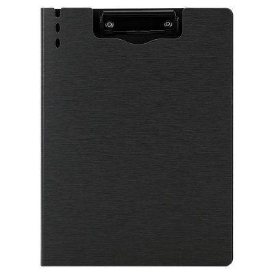 DELI Carpeta con pinza con tapa PVC A4 gris oscuro