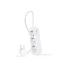 Regleta Nanocable 3xschuko 1.4m Blanca