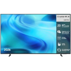 Televisor Crystal UHD Samsung TU75U8075HUXXC, U8075H, 75 pulgadas, 4K, Vision AI Smart TV, gris titanio