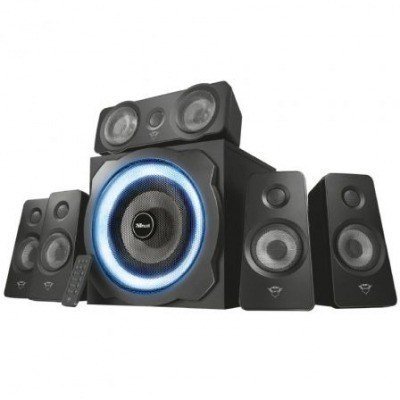 ALTAVOCES 5.1 TRUST GAMING GXT 658 TYTAN - 180W (90W RMS) - SUBWOOFER LED - MANDO A DISTANCIA - GESTIÓN INTELIGENTE DE ALIMENTACIÓN