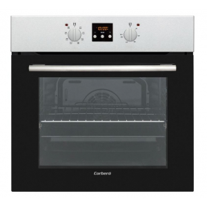 Horno multifunción Corberó CCHV659MXG, fácil limpieza esmalte, 60 x 60 cm, 8 programas, abatible, 69 litros, clase A, guías extraíbles, display digital, luz interior, cristal negro perfil inox
