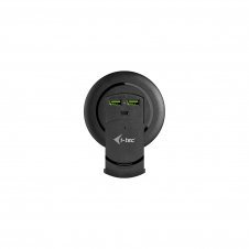 i-tec Built-in Desktop Fast Charger, USB-C PD 3.0 + 3x USB 3.0 QC3.0, 96 W Negro
