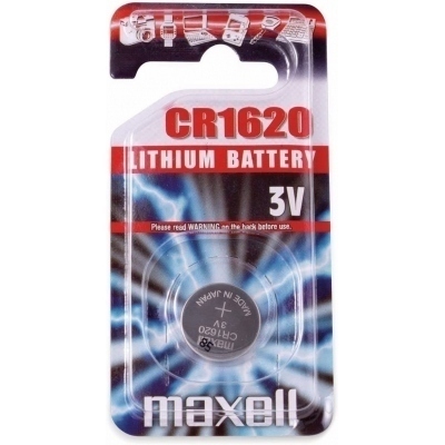 Pila Litio CR1620 MAXELL 3Vdc 70mAh (Blister 1 Pila)