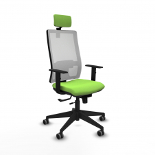 Piqueras y Crespo Horna traslack malla blanca bali pistacho brazos 1D base piramidal cabecero 2D ruedas 65mm engomadas