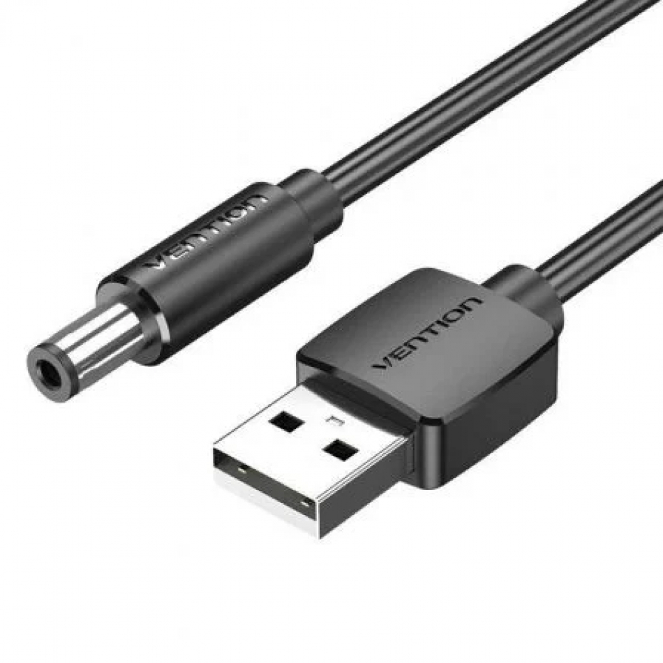 Cable Conversor USB Vention CEXBG/ USB Macho - DC 5.5mm Macho/ 1.5m/ Negro
