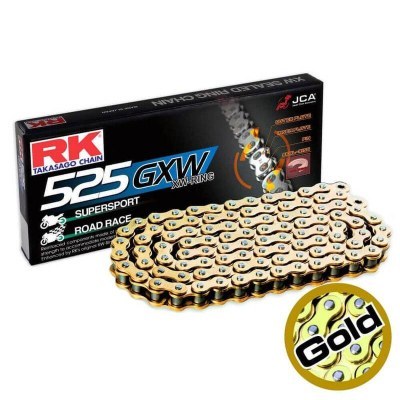 Cadena RK GB525GXW con 106 eslabones oro GB525GXW-106