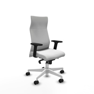 Albacete dirección sincro bali blanco brazos 2D base blanca ruedas 65 nailon