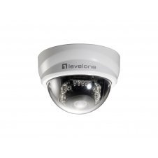 LevelOne Cámara de red domo fijas 2-Megapixel PoE indicadores LED IR Negro, Blanco