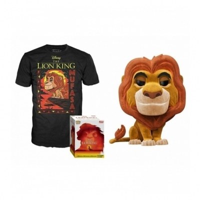 Pop & tee disney el rey leon mufasa funko + camiseta talla xl