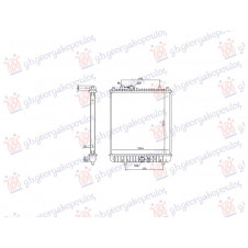 RADIATOR 1.0i 12V - 1.2i PETROL MANUAL +/- A/C (375x358) 2005- (NRF)
