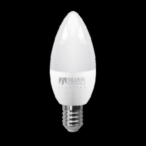 Bombilla vela Silver Electronics LED ECO E14 3000K 600LM