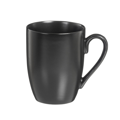 Juego de 6 tazas porcelana yumei 350 ml negra kozina