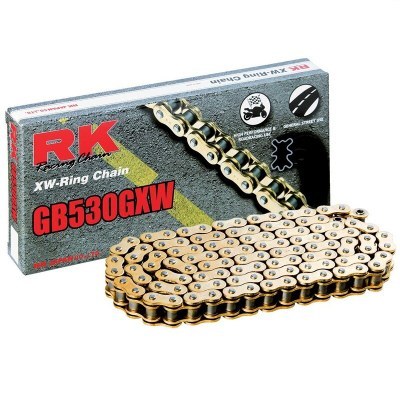 Cadena RK GB530GXW con 124 eslabones oro GB530GXW-124