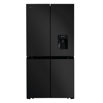 Cecotec Bolero CoolMarket 4D 564 Dark E Frigorifico Americano 4 Puertas - 564L - Total Nofrost - Dispensador de Agua - Congelacion Ultrarapida - Frio Envolvente - Clase E - 183x91cm - Color Negro