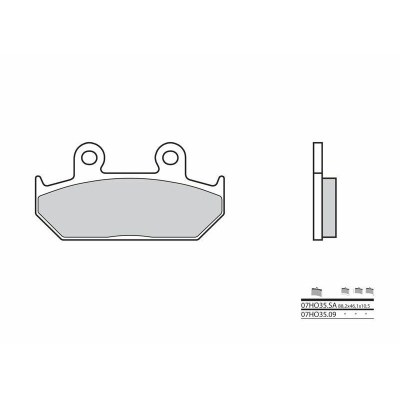 Pastillas de freno sinterizadas Brembo 07HO35SA 07HO35SA