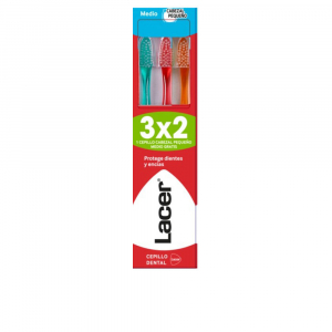CEPILLO DENTAL cabezal pequeño medio pack 3 u
