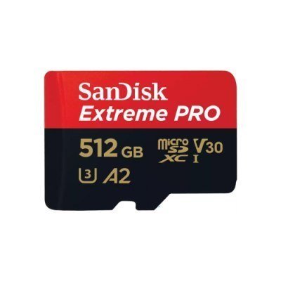 Cart�o de Mem�ria Micro SDXC SANDISK Extreme PRO (512 GB - 200 MB/s - Classe 3)