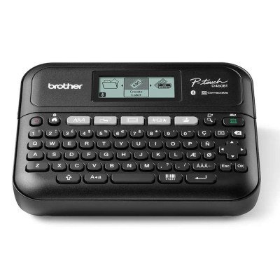 Rotuladora brother pt - d460btvp lcd - 2 lineas - teclado qwerty - corte de cinta manual