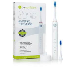 Cepillo de dientes eléctrico blanqueador SONIC #blanco/oro rosa 1 u