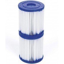 Bestway 58093 - filtro de agua tipo i para depuradora de cartucho 1.249 litros - hora blanco 8 x 8 x 18 cm