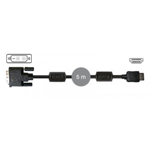 Cable DVI-D 19 pines macho a HDMI macho Fonestar 7909-5