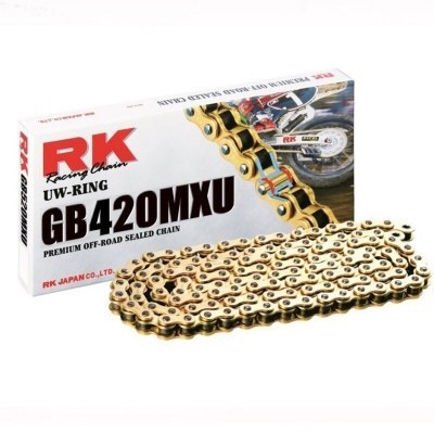 Cadena RK GB420MXU con 98 eslabones oro GB420MXU-98