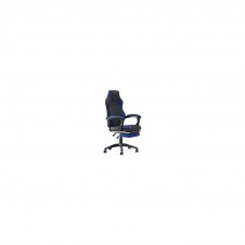Silla gamer woxter stinger station rx piston clase 4 eje de acero reposapies extensible negro azul GM26-011