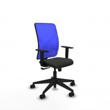 Piqueras y Crespo Motilla sincro malla azul bali negro brazos 1D base piramidal ruedas 65mm nailon