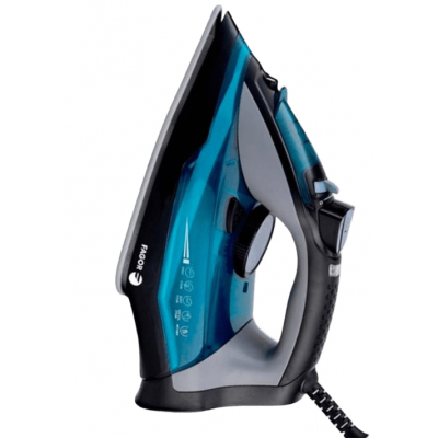 Comforta Plancha vapor-seco Suela de cerámica 2200 W Negro, Azul, Gris