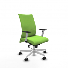 Piqueras y Crespo Albacete confidente sincro bali pistacho brazos 1D blancos base blanca ruedas 65 mm nailon