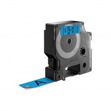 DYMO D1 - Etiquetas estándar - Negro sobre azul - 19mm x 7m