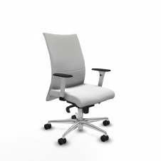 Piqueras y Crespo Albacete confidente sincro bali blanco brazos 1D blancos base aluminio ruedas 65 mm nailon