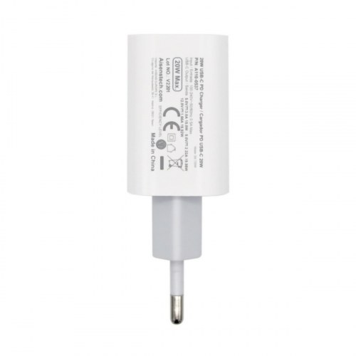 Aisens - Cargador Usb-C Pd3.0 1 Puerto 1Xusb-C 20W, Blanco