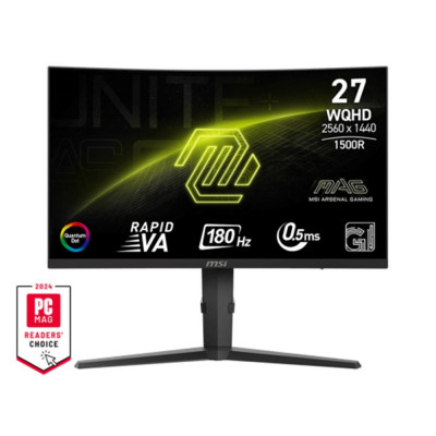 Monitor curvo gaming msi mag 275cqrf qd e2 27 pulgadas rapid - va 180hz