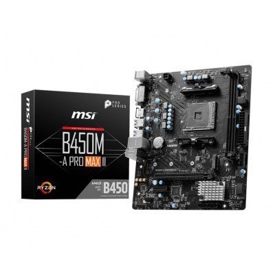Placa base msi b450m - a pro max ii am4 matx 2xddr4