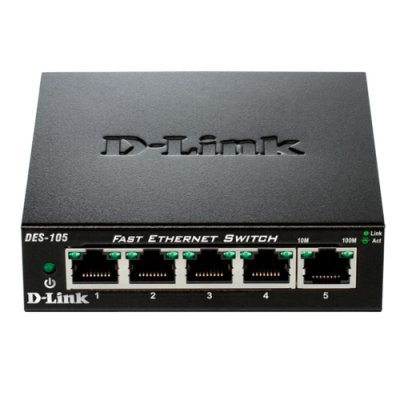 Switch D-Link DES-105 5 Puertos/ RJ-45 10/100