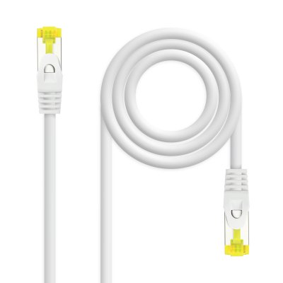Cable de red latiguillo RJ45 LSZH Cat.6A SFTP AWG26, Blanco, 1.0 m