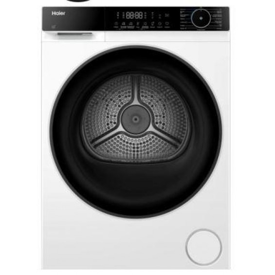Secadora con bomba de calor Haier HD100-D357NU1-IB, 10 kg, clase D, 1,28 kWh/ciclo, 64 dB, WiFi, Inverter, blanco