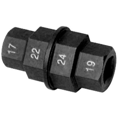 Herramienta 4 hexágonos para desmontar eje de rueda. 17-19-22-24mm. - Llave 1/4 9181