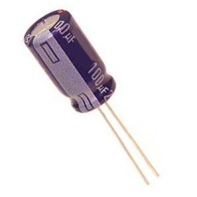 Condensador Electrolítico RADIAL 22uF 100Vdc 105ºC