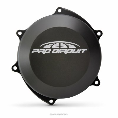 Tapa de embrague Pro Circuit para Yamaha YZ250F: aluminio, negro CCH19250