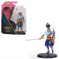 League of Legends , figura coleccionable de Yasuo de 10,2 cm con detalles de gran calidad y un accesorio de espada, Colección de campeones, edición