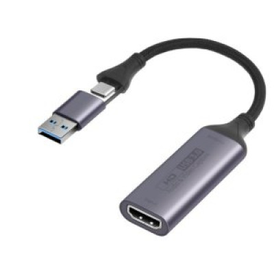 CAPTURADORA HDMI AXFEE USB-C 4K 60Hz compatible PS5/PS4, Switch, Smartphone, Videocámara, Macbook