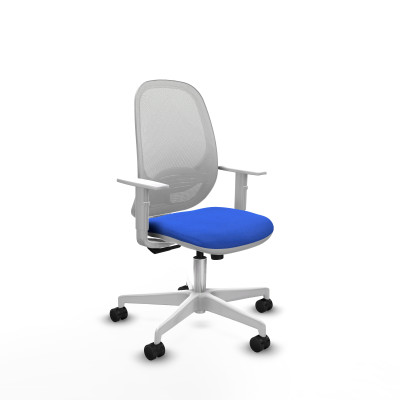 Cilanco blanca sincro malla blanca bali azul brazos blancos base blanca ruedas 65mm nailon